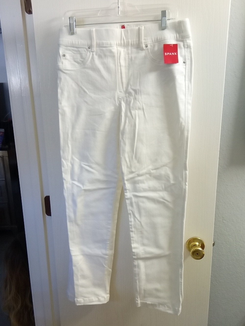 SPANX White Women's Skinny Jeans - Stretch Slim Fit